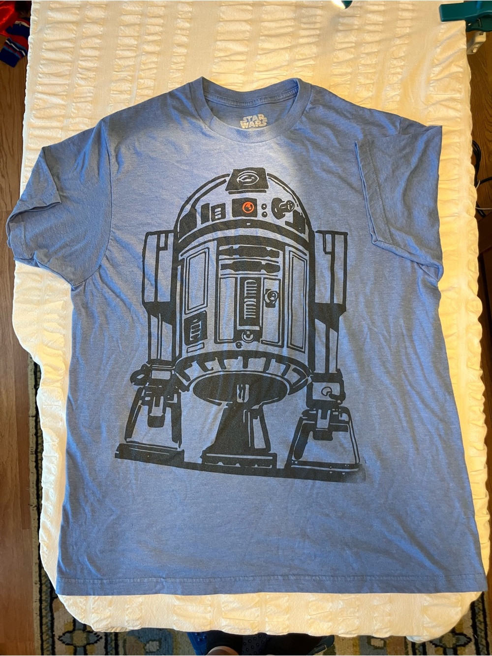 Star Wars Blue Logo Tag Tee - Metallic Print